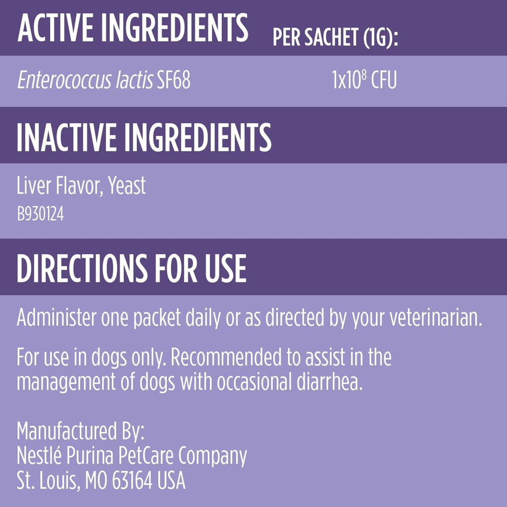 Purina Pro Plan FortiFlora Dog Probiotic – 30 Sachets | Vet-Recommended