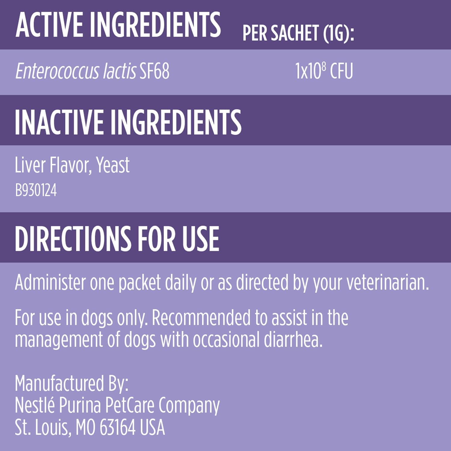 Purina Pro Plan FortiFlora Dog Probiotic – 30 Sachets | Vet-Recommended
