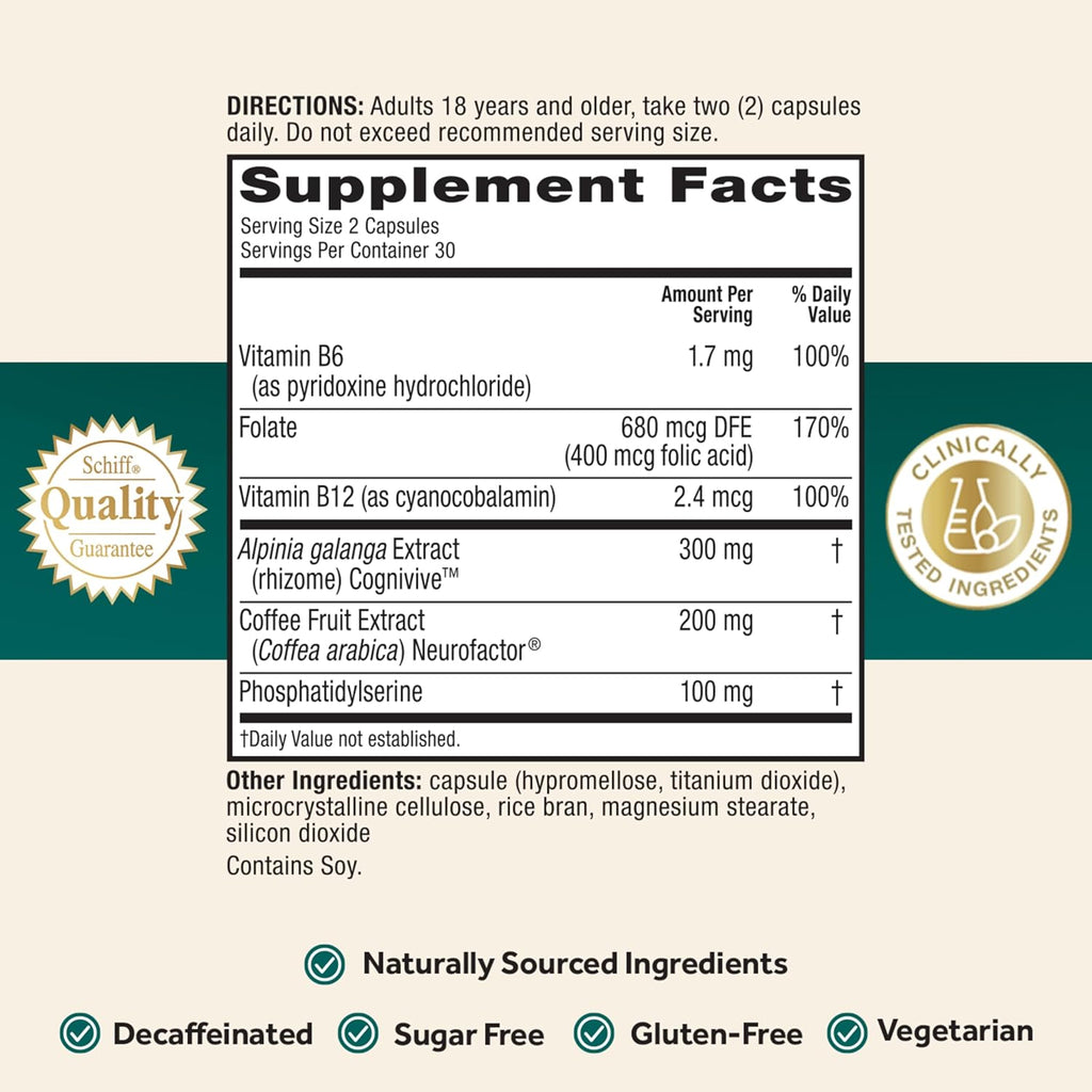 NEURIVA Brain Health Ultra Mental Alertness Supplement 60 Capsules