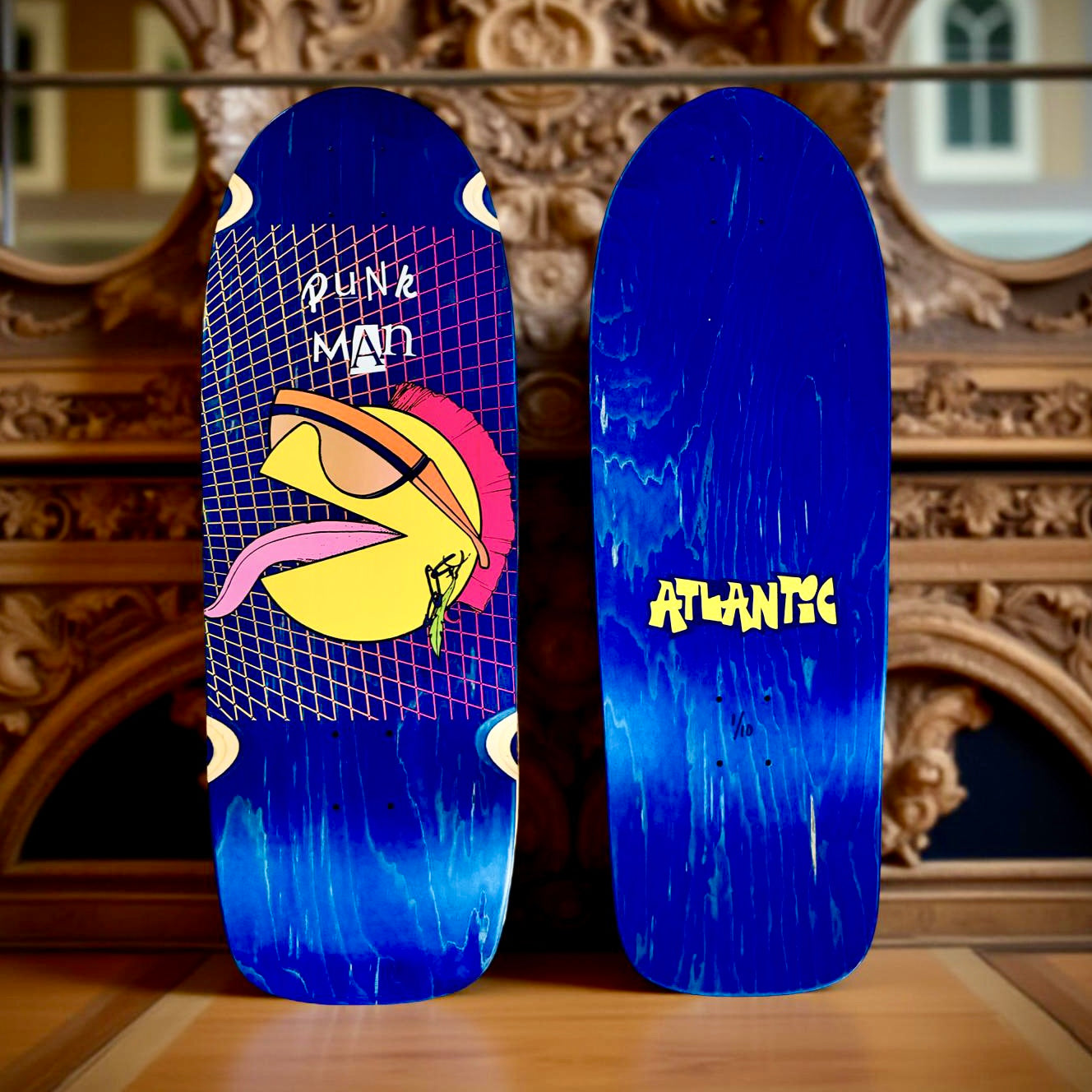 80s Punk Man 10”x30” Limited Edition, HAND-PAINTED Deck (1 of 10)