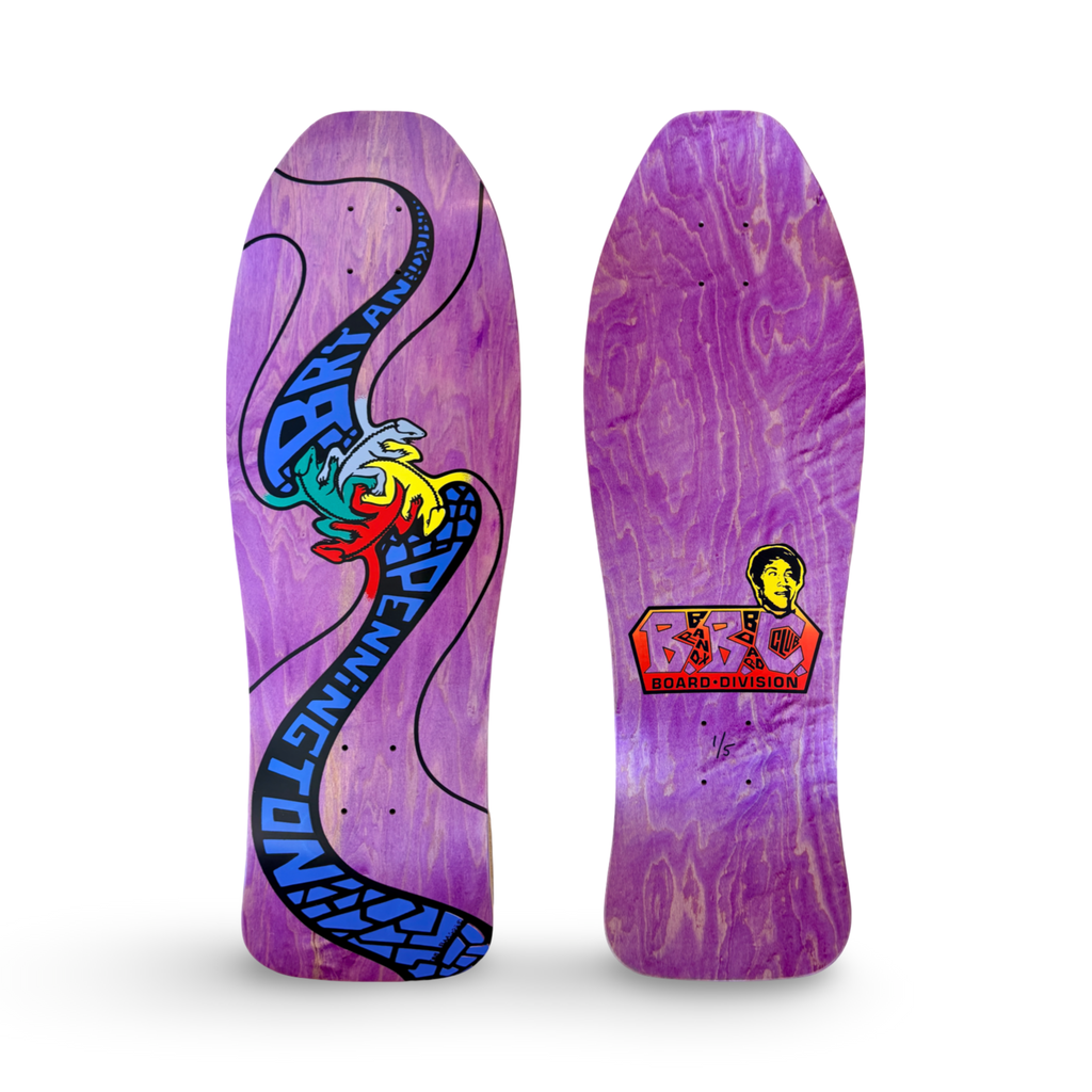 Bryan Pennington BBC Escher Lizard, Limited Edition, HAND-PAINTED, Deck 10.3"x30.5" (1 of 5)