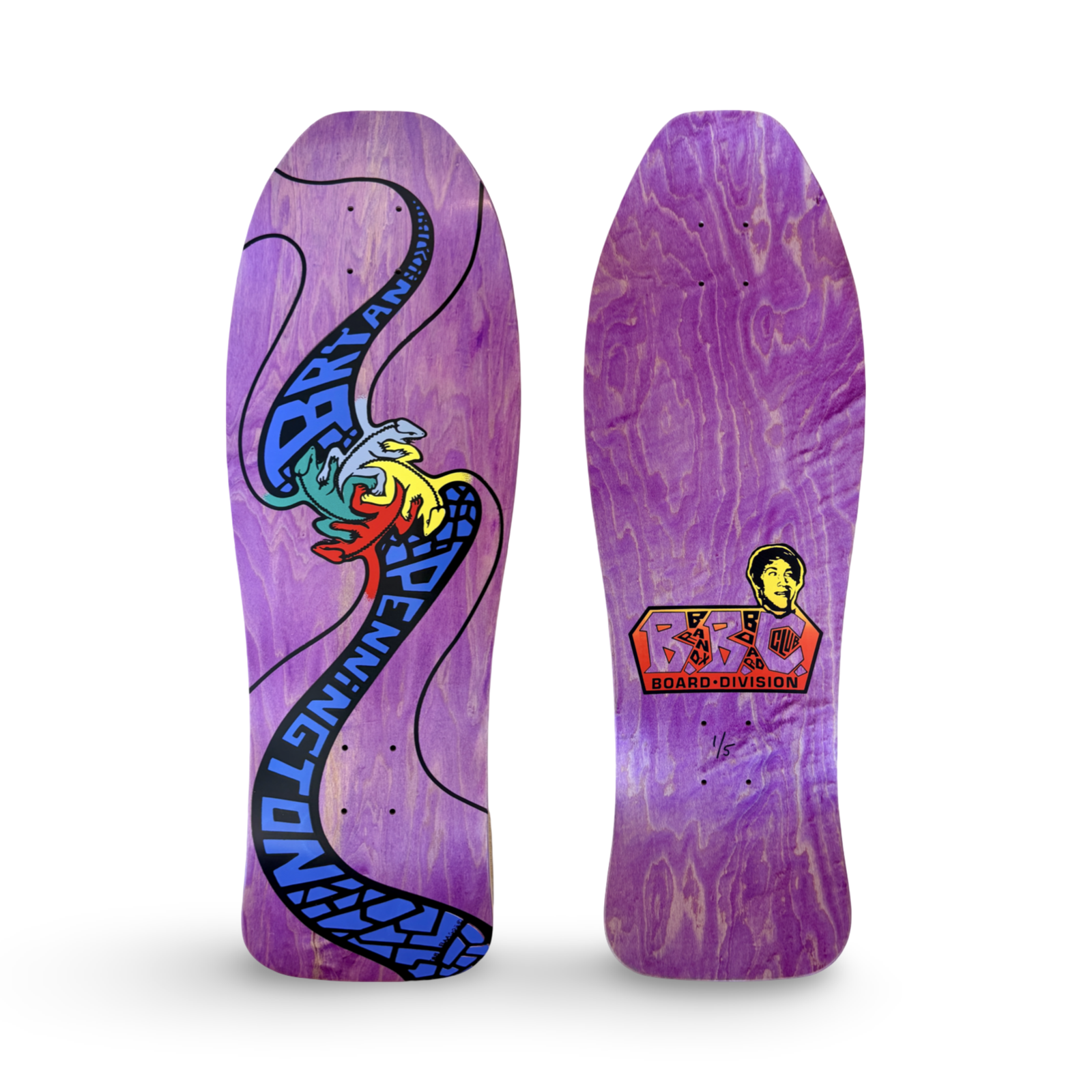 Bryan Pennington BBC Escher Lizard, Limited Edition, HAND-PAINTED, Deck 10.3"x30.5" (1 of 5)